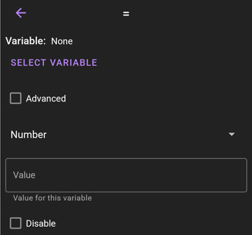 Set Variable